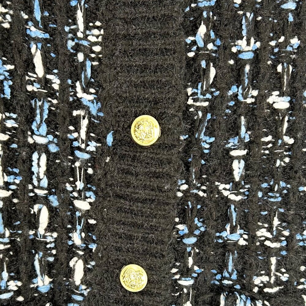 NWT Anthropologie Tweed Fringe Cardigan XS - Picture 4 of 10